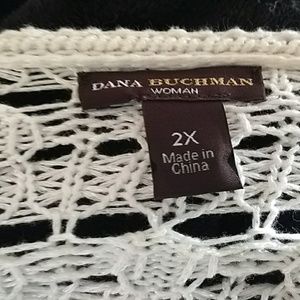Dana Buchman Sweaters - White lacey sweater vest 2X Dana Buchman Sweaters - White lacey sweater vest 2X